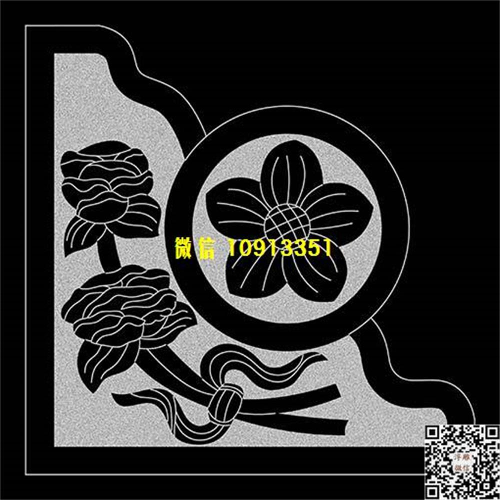 精雕图3a墓碑耳朵精雕图线雕图线条图单线铣底图_电脑雕刻plt文泰矢量图精雕图浮雕图